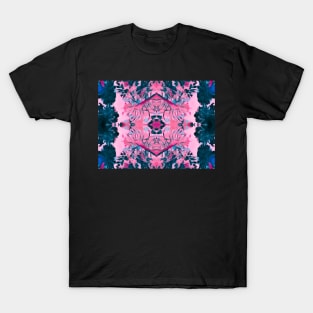 Pink abstract floral pattern T-Shirt